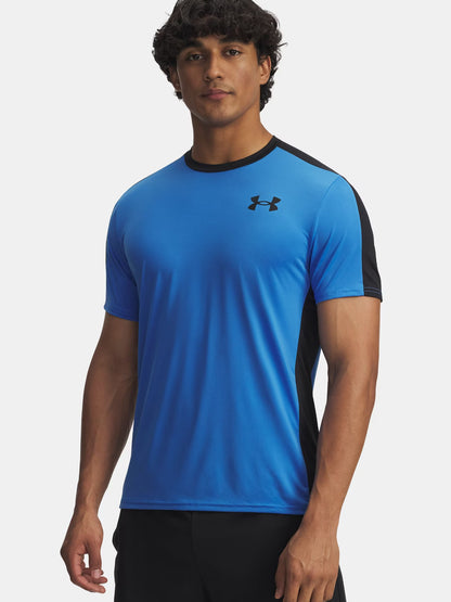 T-SHIRT HEATGEAR WORDMARK UNDER ARMOUR DA UOMO AVIO