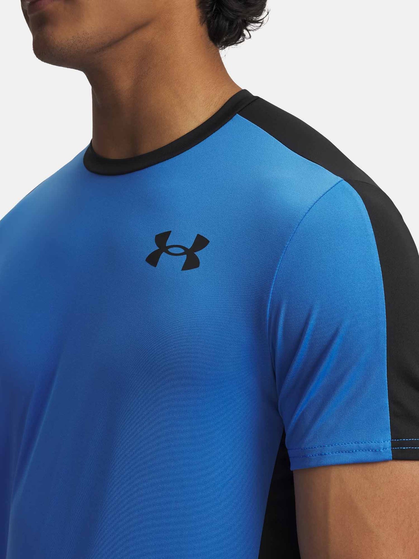 T-SHIRT HEATGEAR WORDMARK UNDER ARMOUR DA UOMO AVIO
