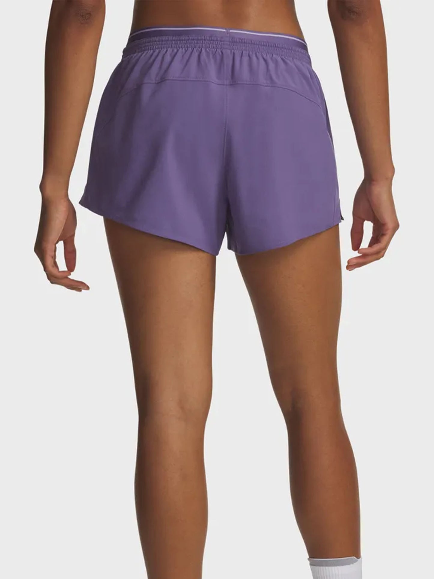 Under Armour Vanish Woven, shorts sportivi donna ultraleggeri viola