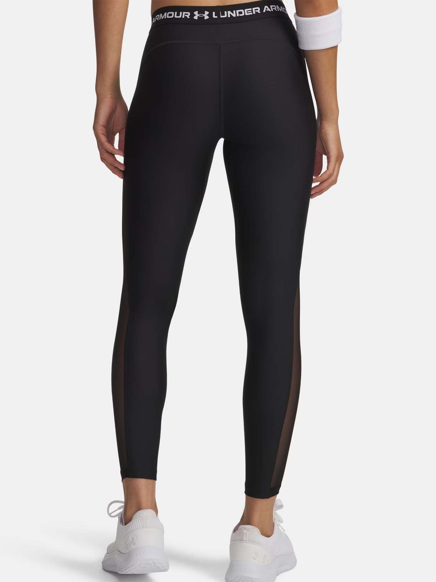 Leggings HeatGear Mesh di Under Armour donna neri per allenamento