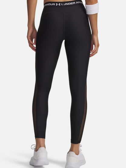 Leggings HeatGear Mesh di Under Armour donna neri per allenamento