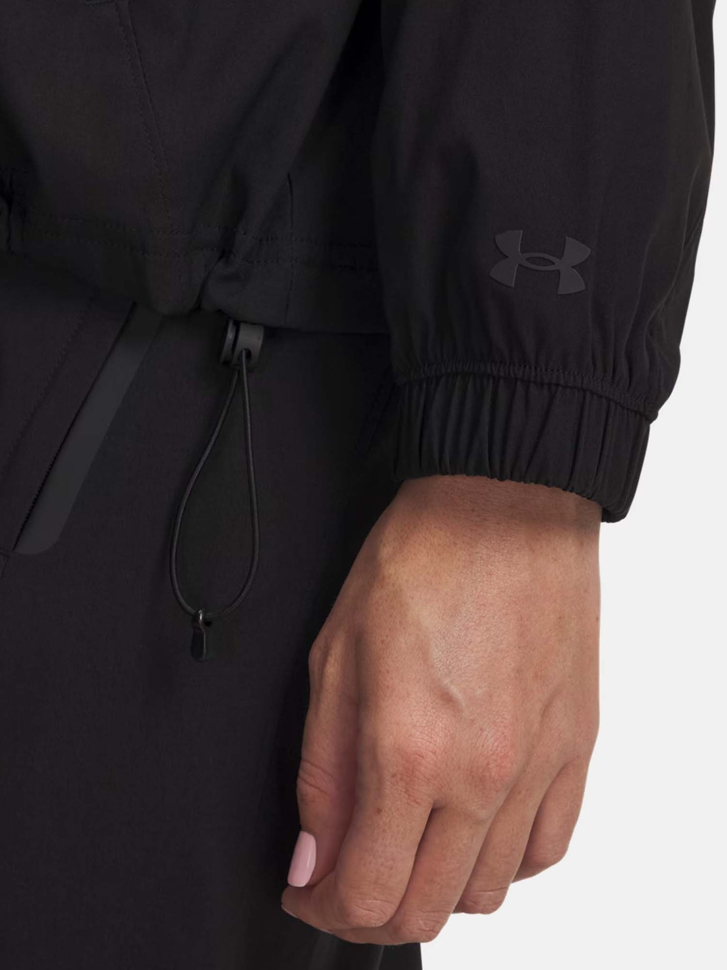 Under Armour Unstoppable Woven, giubbotto tecnico sportivo donna nero