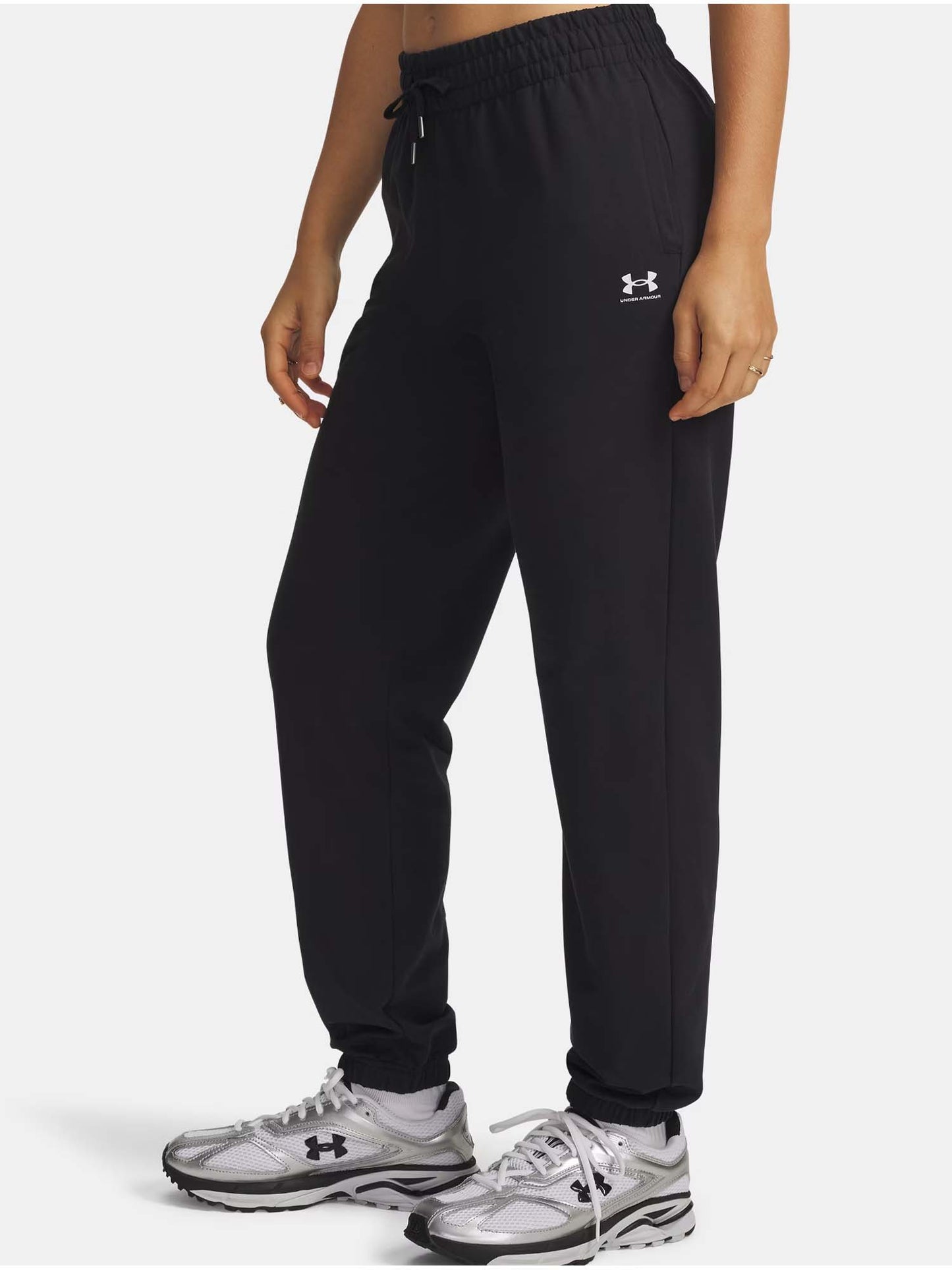 Under Armour Jogger Sport Terry donna di in nero per allenamento e relax
