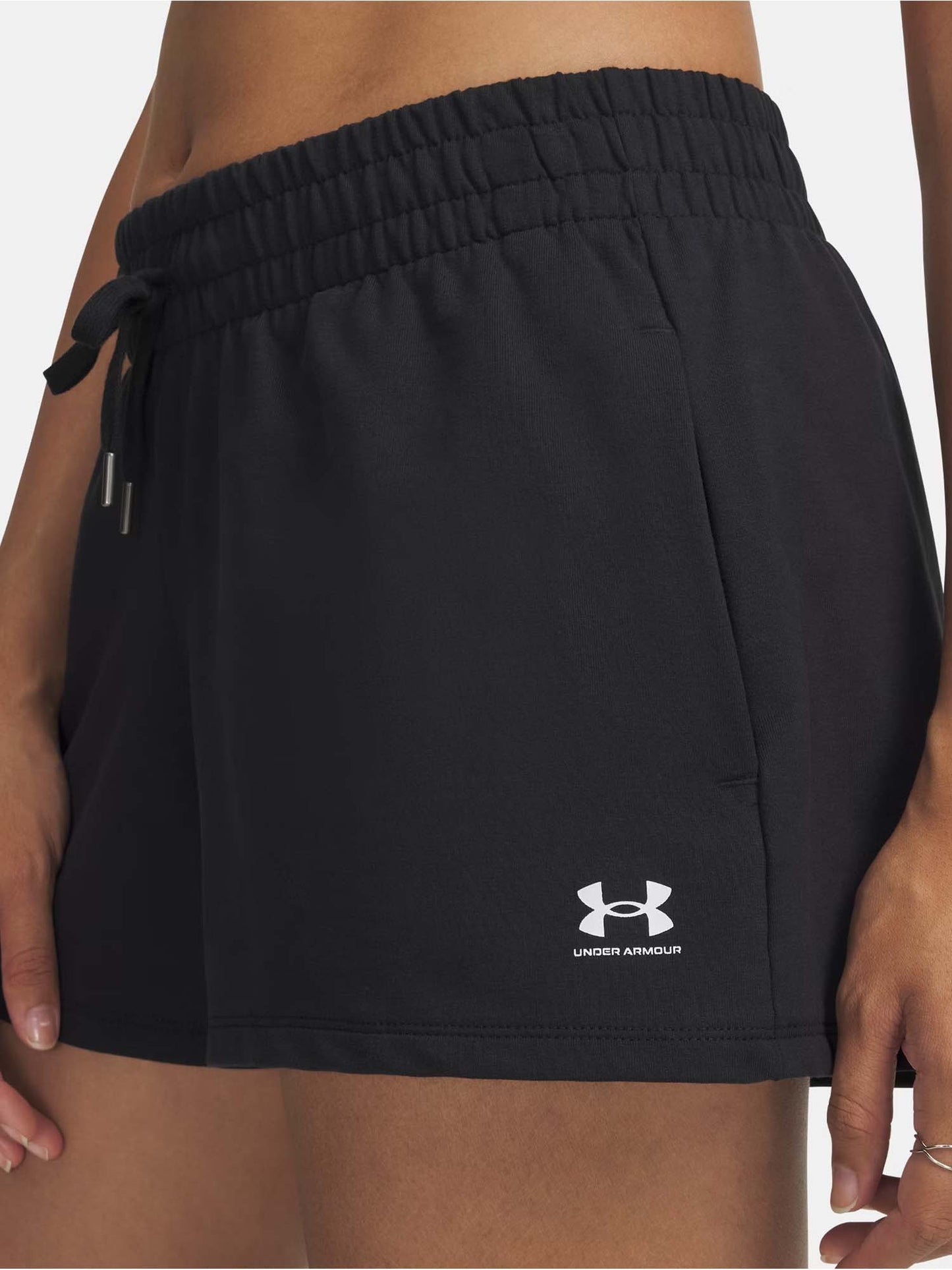 Under Armour Sport Terry, bermuda unisex in tessuto leggero nero