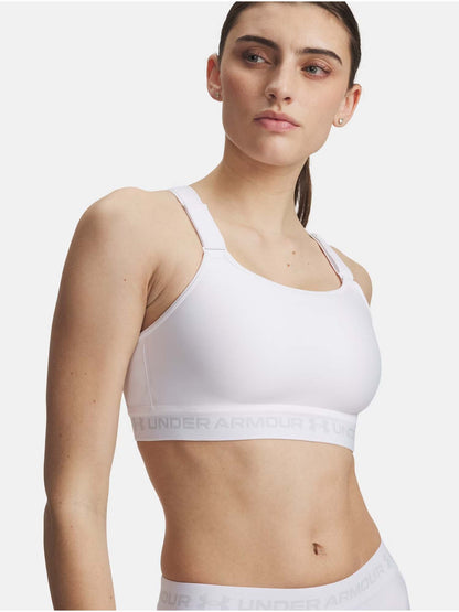 Under Armour HeatGear Crossback, canotta sportiva donna bianca