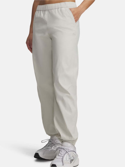 Under Armour Unstoppable Woven, pantaloni jogger sportivi donna bianchi