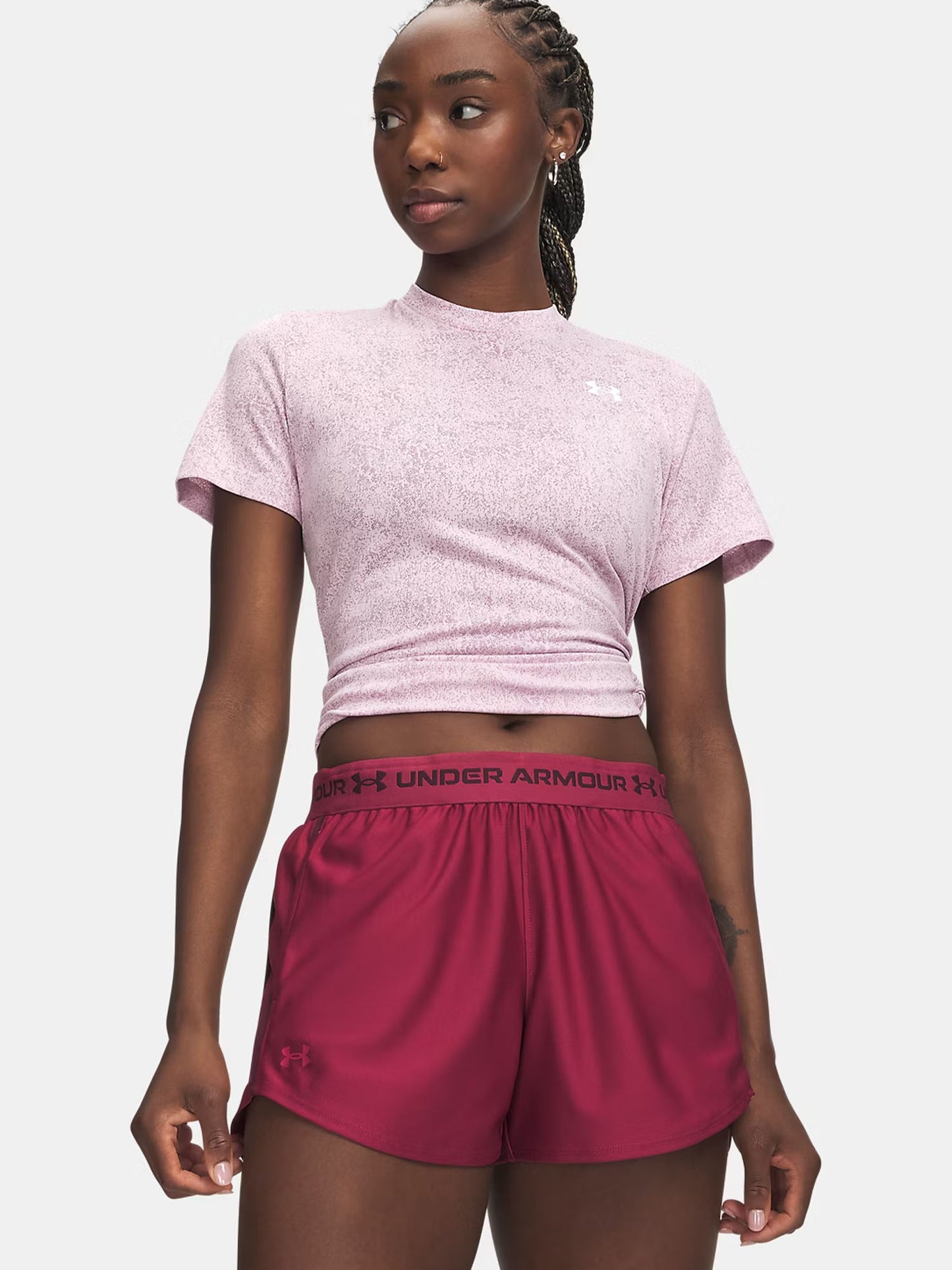 Under Armour Tech Pixelate, t-shirt da donna rosa