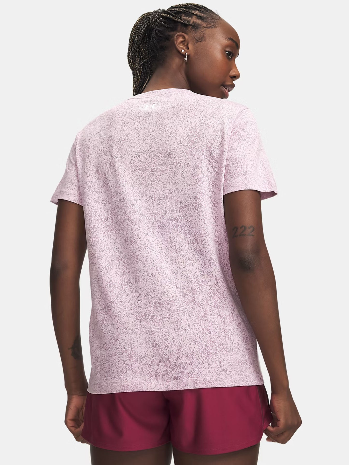 Under Armour Tech Pixelate, t-shirt da donna rosa