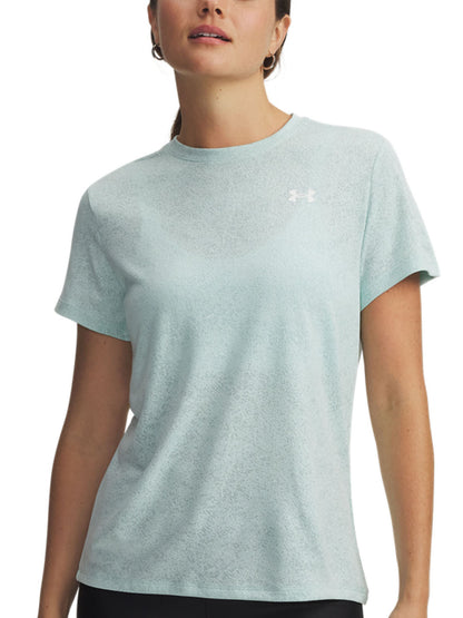 Under Armour Tech Pixelate, t-shirt donna sportiva verde