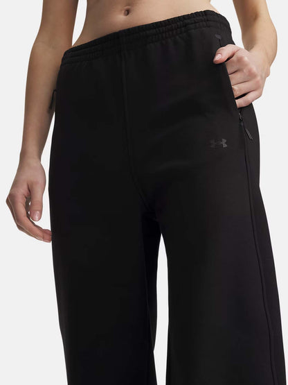 Under Armour Unstoppable Fleece Open, pantalone da donna nero