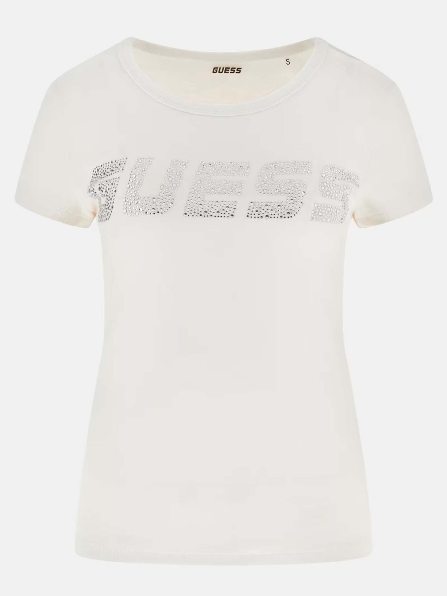 Guess Kiara, t-shirt maniche corte da donna panna