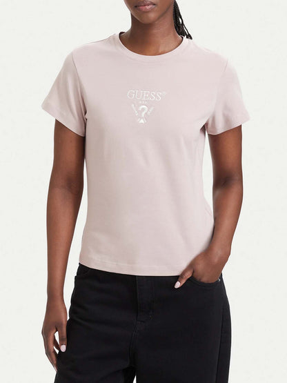 Guess colette t-shir t-shirt da donna rosa