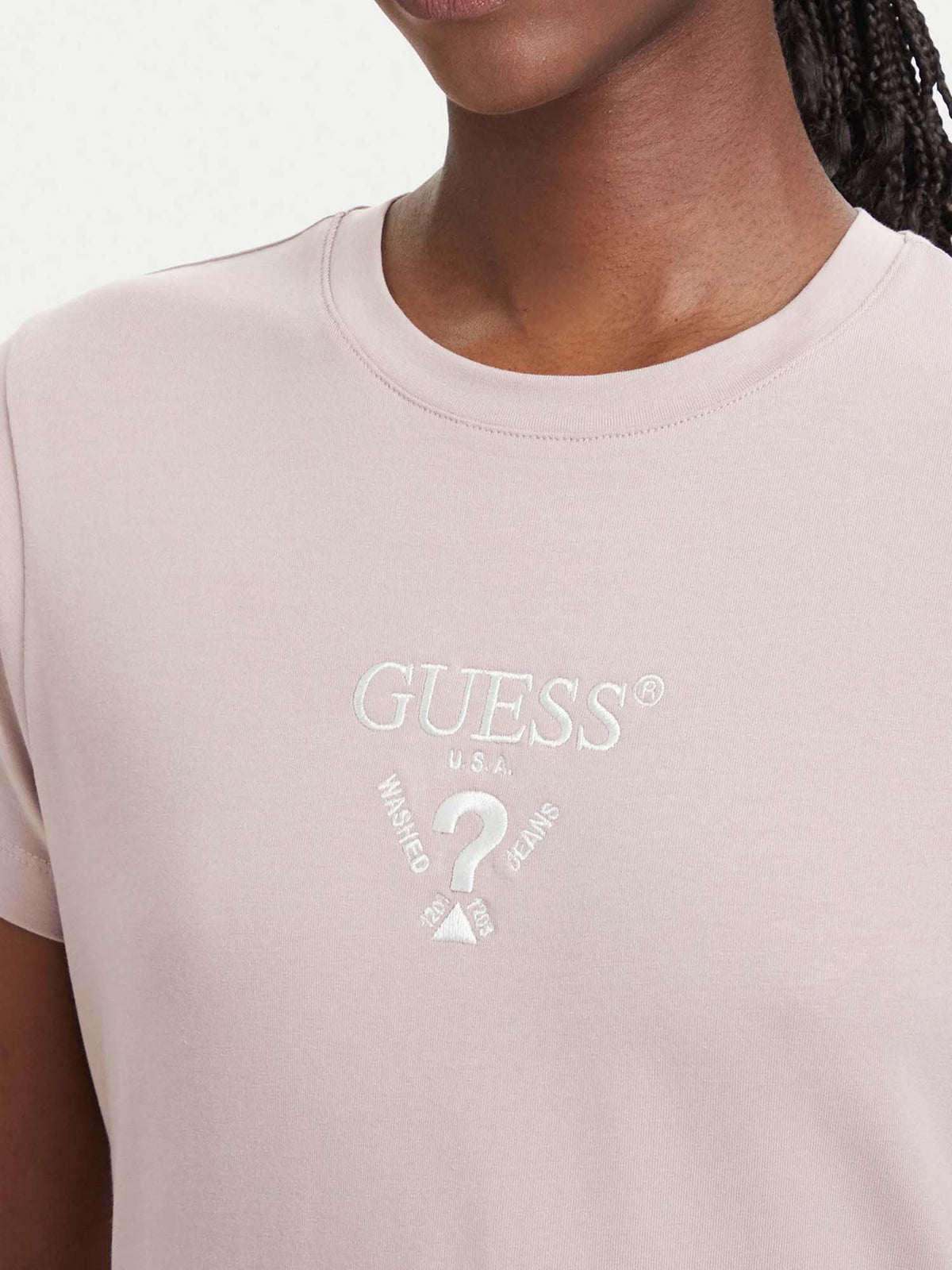 Guess colette t-shir t-shirt da donna rosa