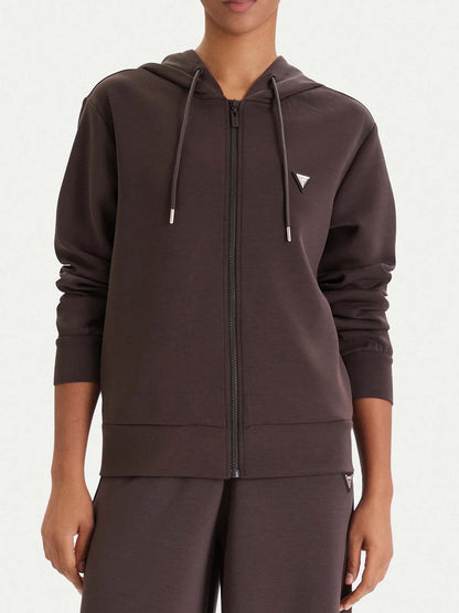 Guess Olympe Fullzip, felpa da Donna marrone