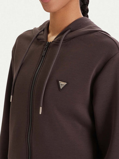 Guess Olympe Fullzip, felpa da Donna marrone
