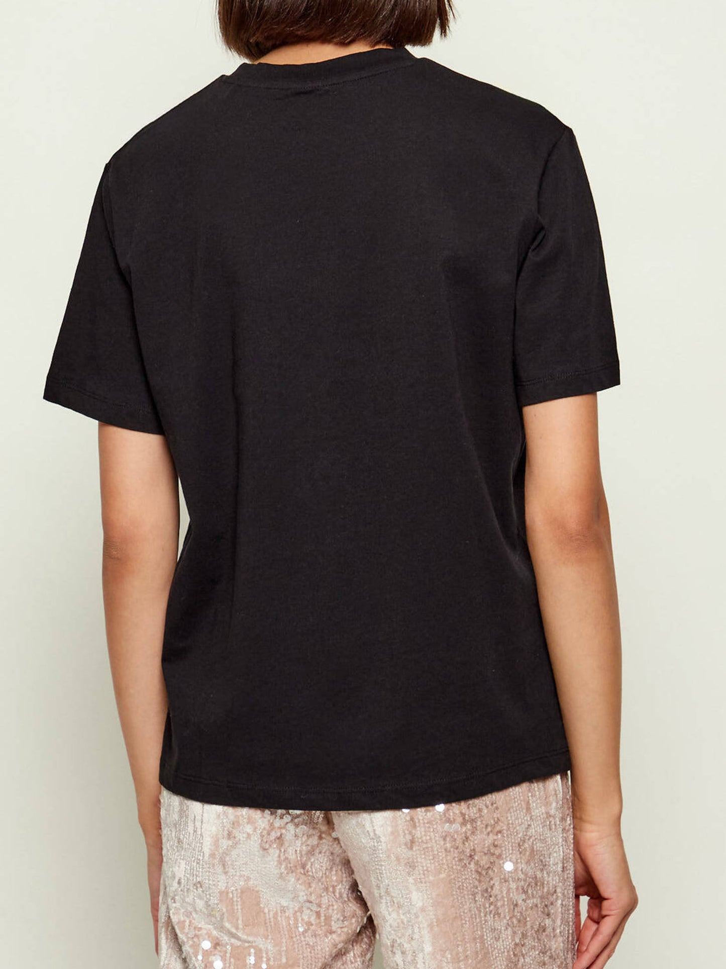 T-SHIRT TEDDY BEAR GUESS DA DONNA NERO