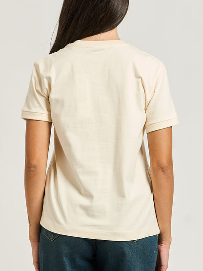 T-SHIRT CON STRASS GUESS DA DONNA BEIGE