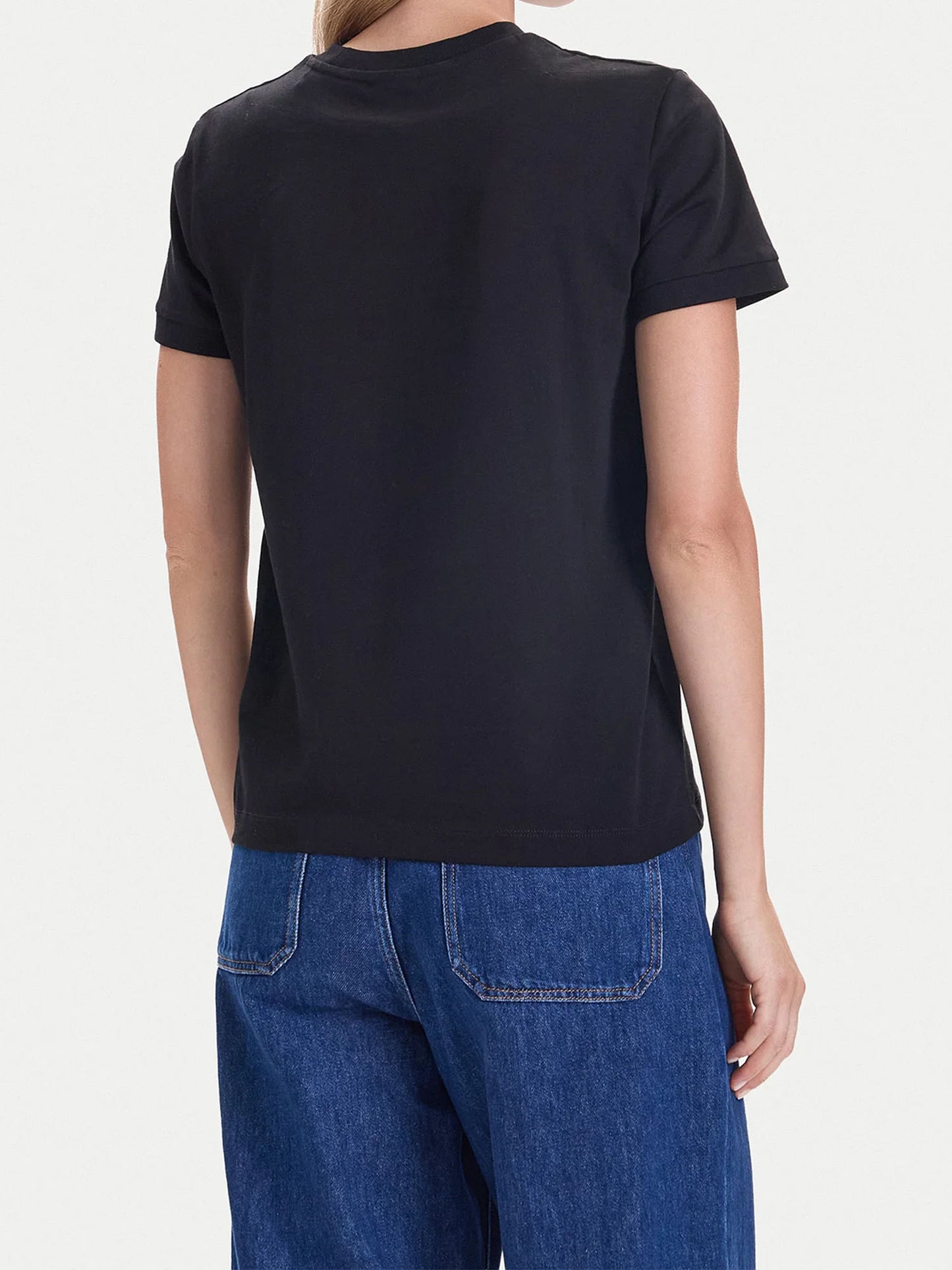 T-SHIRT CON STRASS GUESS DA DONNA NERO