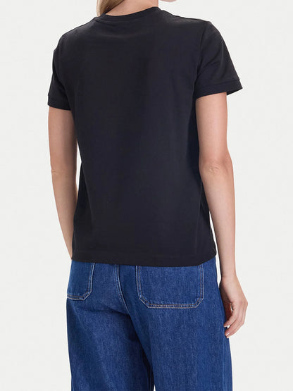 T-SHIRT CON STRASS GUESS DA DONNA NERO