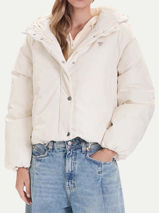 GIUBBOTTO IMBOTTITO MONOGRAM GUESS DA DONNA PANNA
