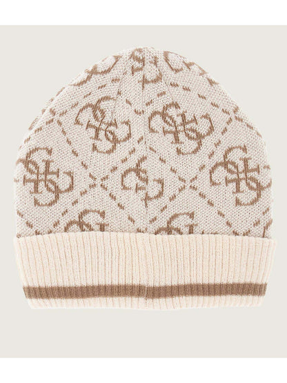 CAPPELLO MONOGRAMMA ALL OVER GUESS DA DONNA BEIGE