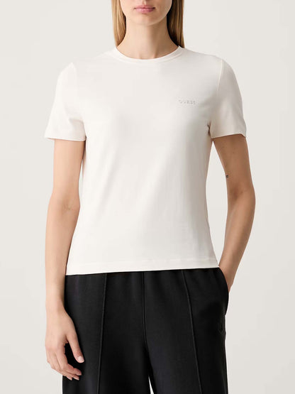Guess Tracey, t-shirt maniche corte da donna bianca