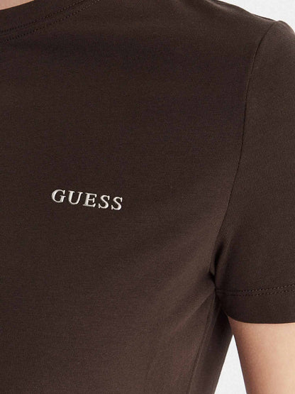 Guess Tracey T-shirt maniche corte da donna marrone