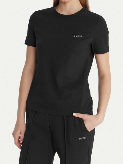 Guess tracey t-shirt da donna nero