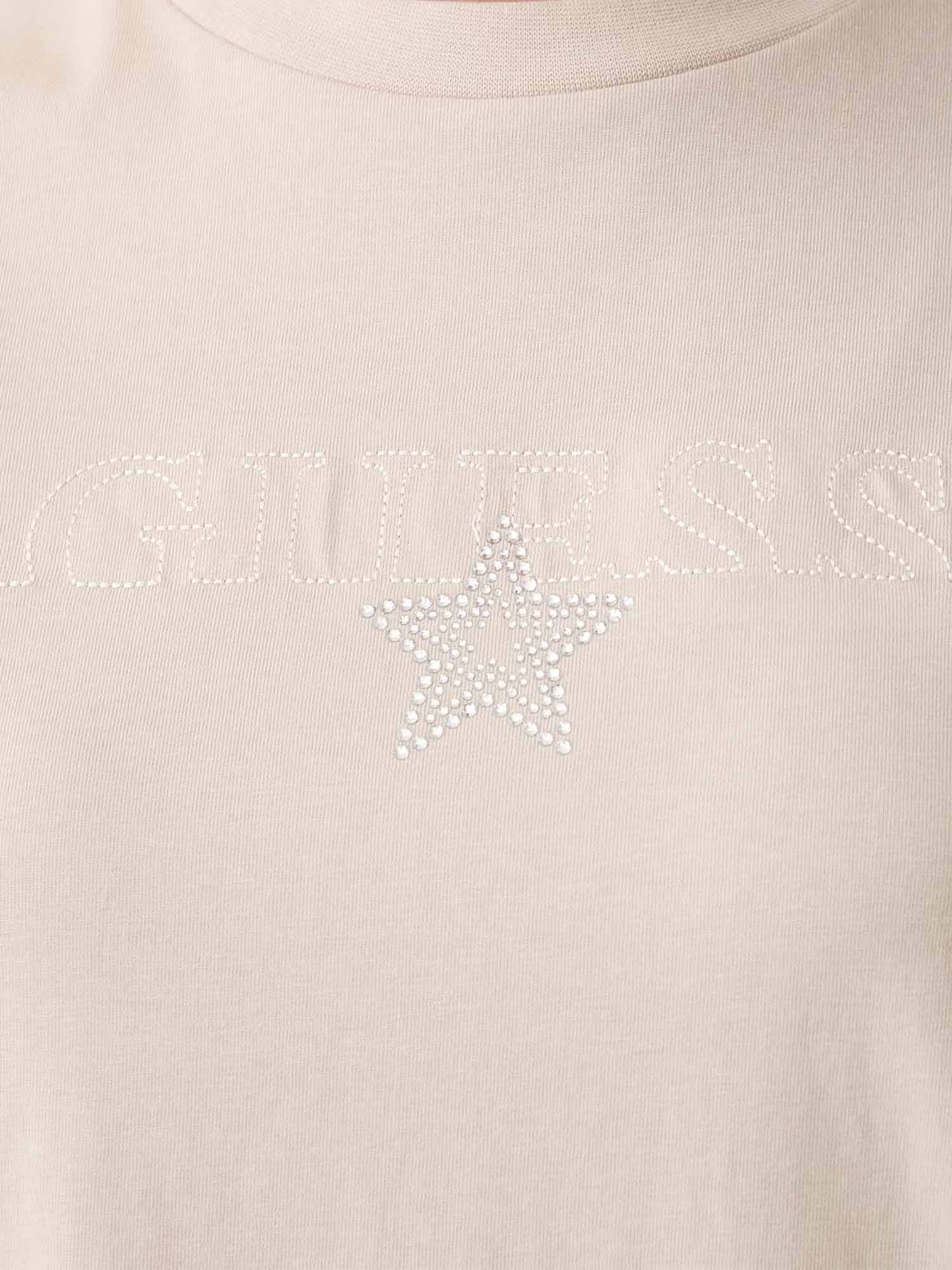 Guess Agena, t-shirt maniche corte da donna beige