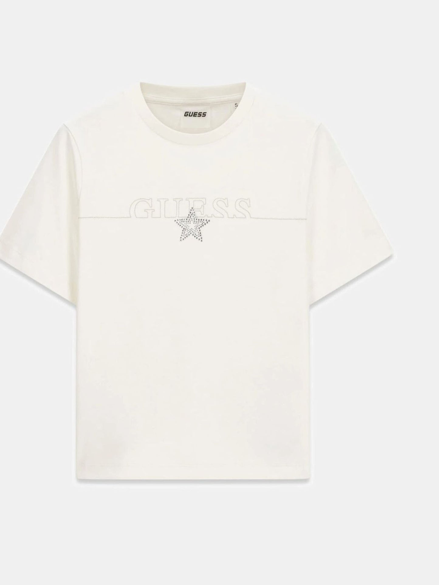 Guess Agena, t-shirt maniche corte da donna panna