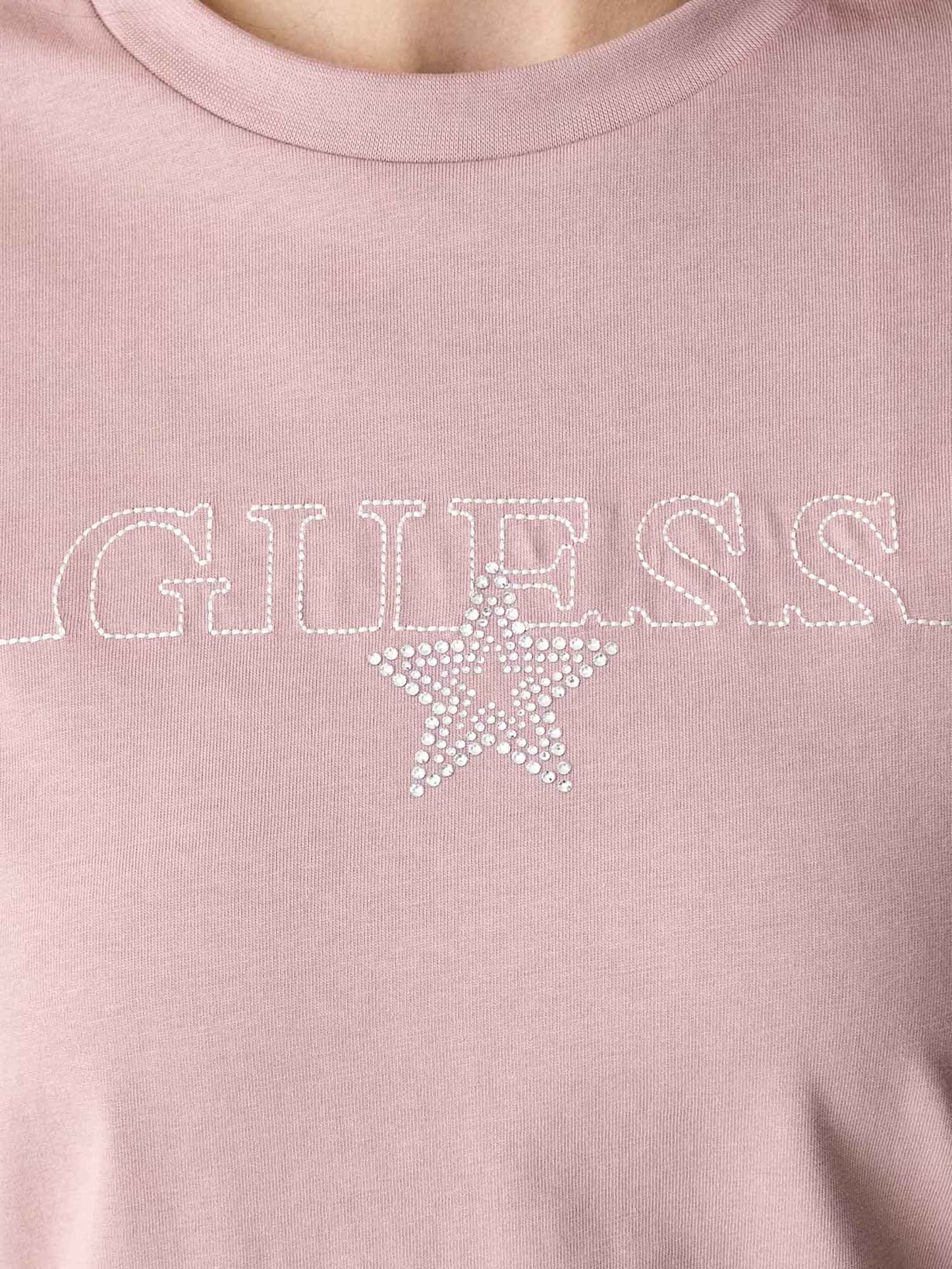 Guess Agena, t-shirt maniche corte da Donna rosa