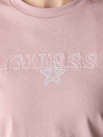 Guess Agena, t-shirt maniche corte da Donna rosa