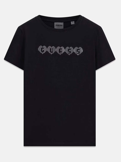 Guess Lunita, t-shirt maniche corte da donna nera