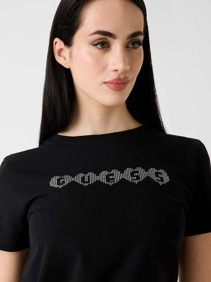 Guess Lunita, t-shirt maniche corte da donna nera