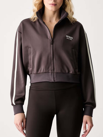 Guess Hoshi Full Zip, felpa da donna marrone