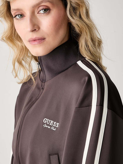 Guess Hoshi Full Zip, felpa da donna marrone