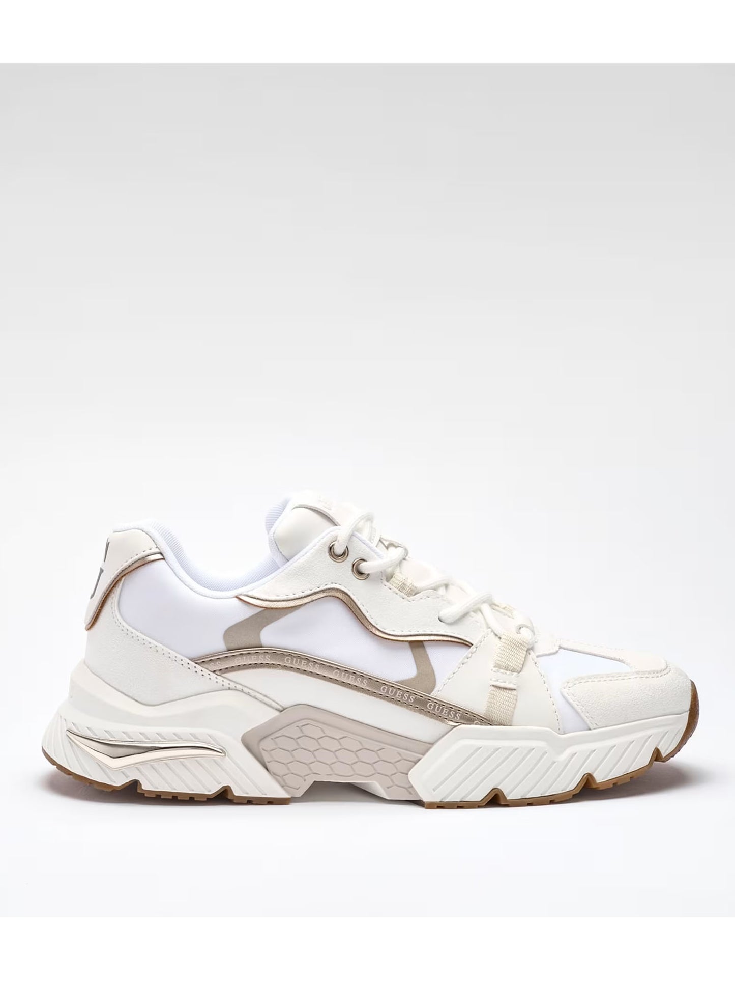 Sneakers Guess Carlli 6 da donna dorate eleganti e casual