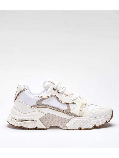 Sneakers Guess Carlli 6 da donna dorate eleganti e casual