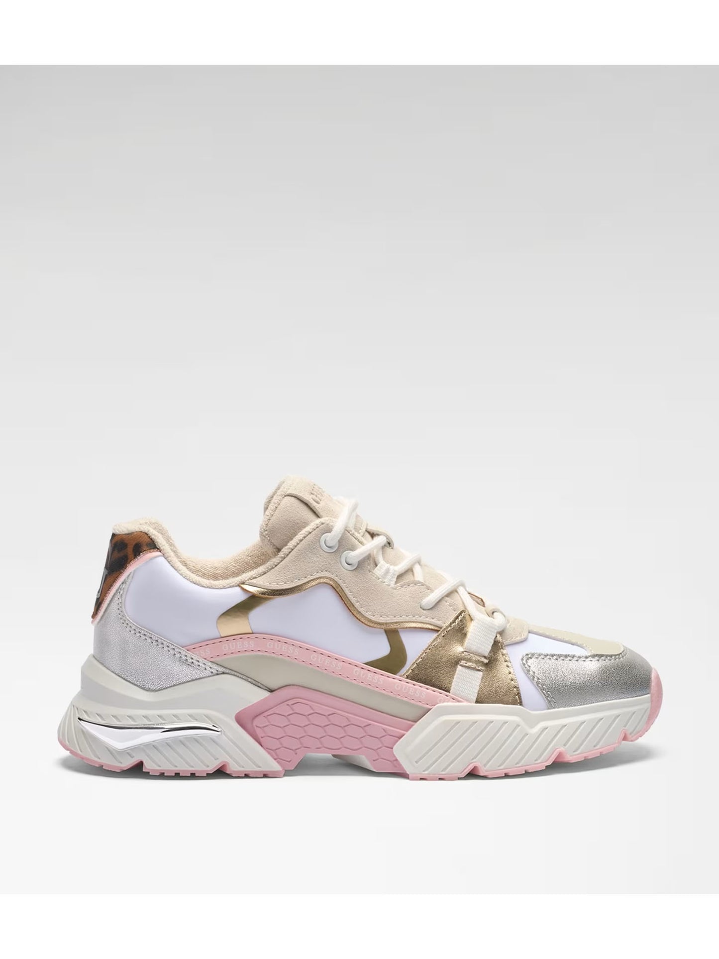 Sneakers Guess Carrli 6 rosa da donna, casual e sofisticate