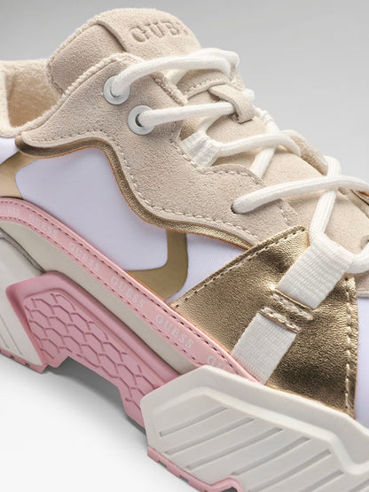Sneakers Guess Carrli 6 rosa da donna, casual e sofisticate