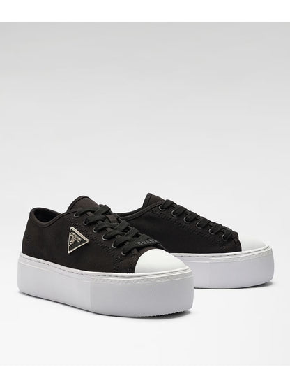 Sneakers Guess Joezi nere donna con platform e logo distintivo