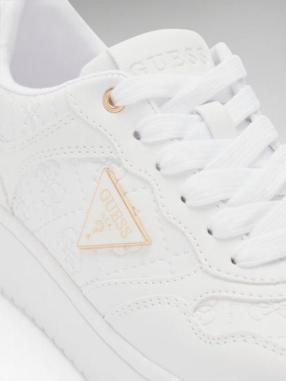 Sneakers Miriam 6 di Guess in tessuto bianco da donna
