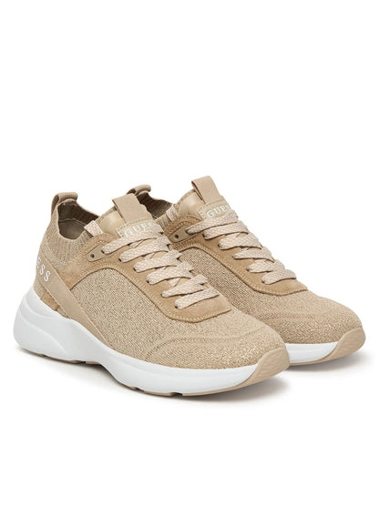 Guess Mildrid, sneakers da donna oro per un look casual e moderno