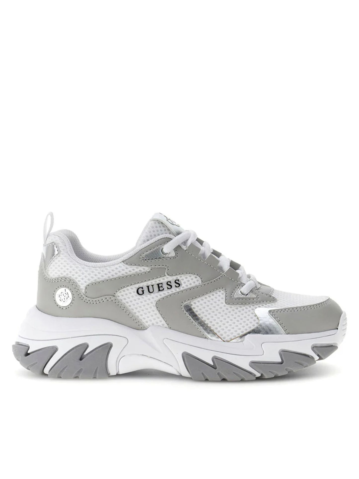 Guess Notiss, sneakers donna grigie con suola rialzata
