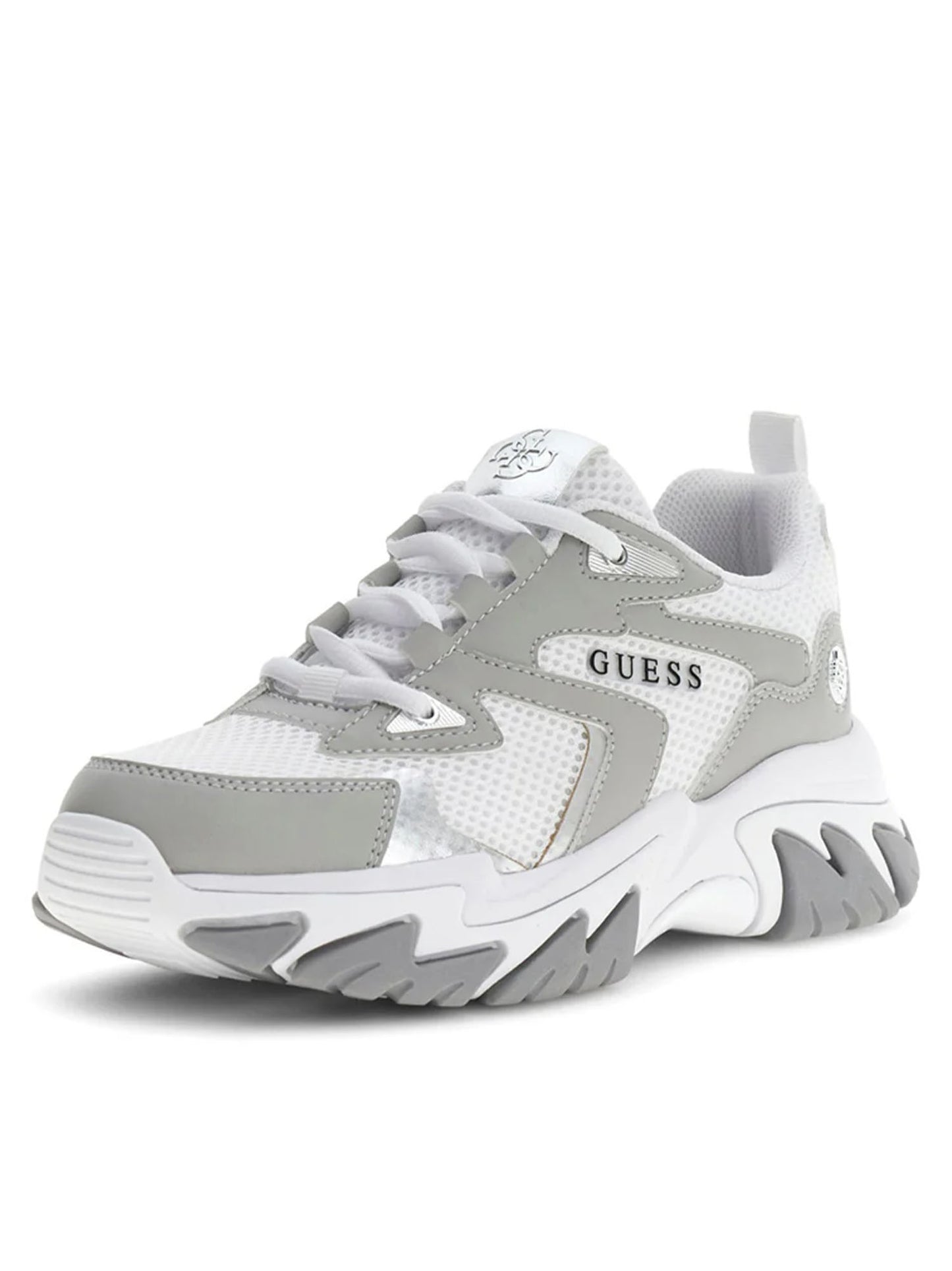 Guess Notiss, sneakers donna grigie con suola rialzata