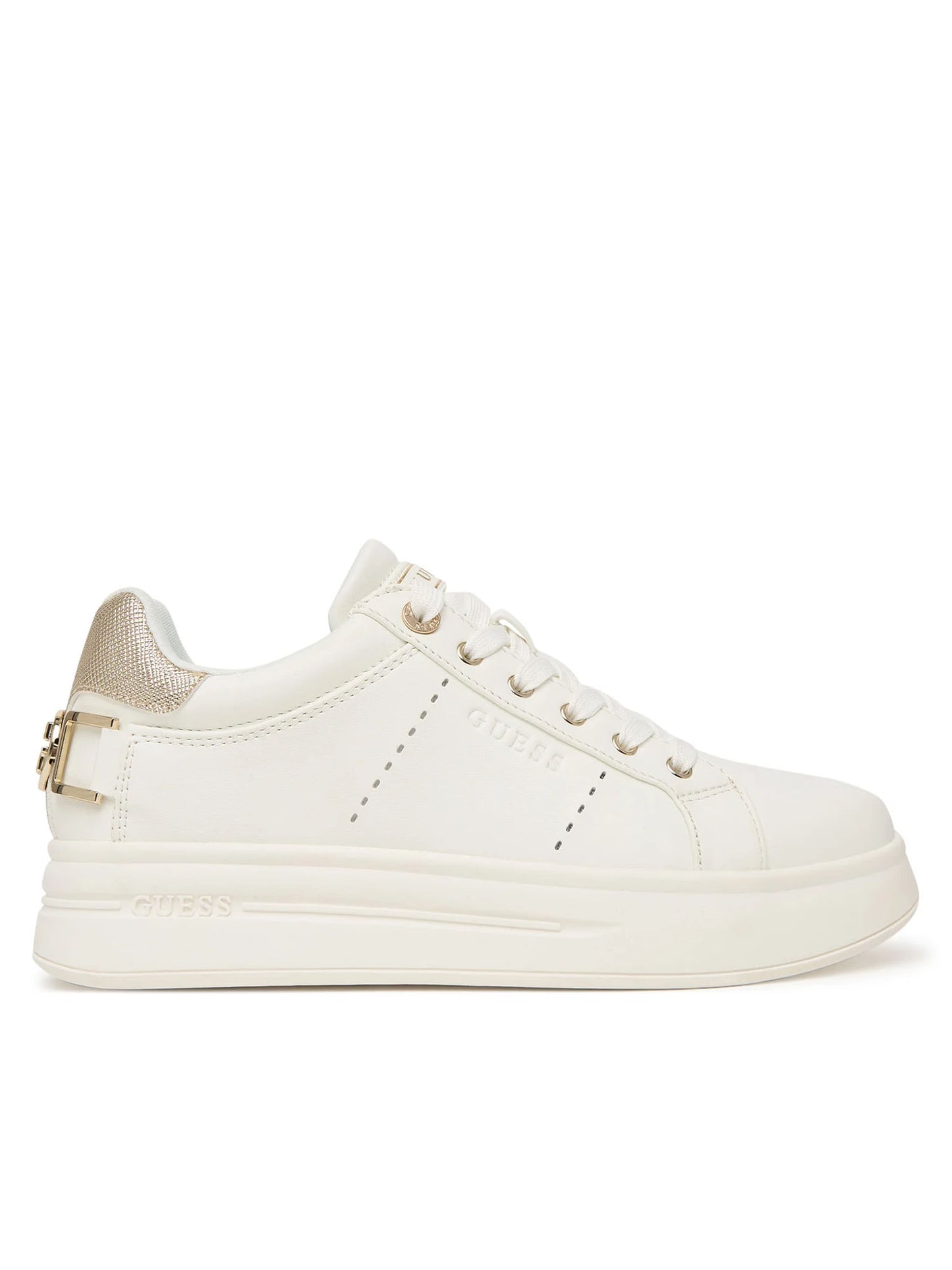 Sneakers Wesli bianche da donna di Guess dal design casual