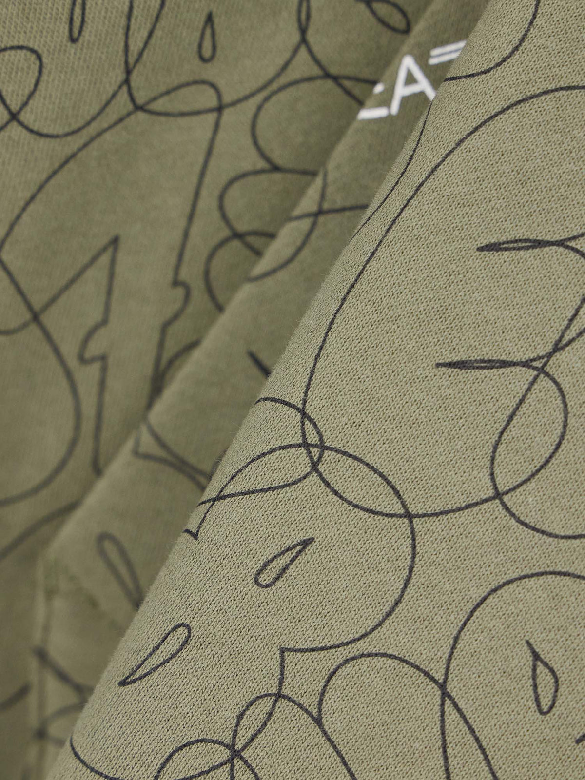 Ea7 Emporio Armani Train Logo Serie, felpa Unisex bambino verde