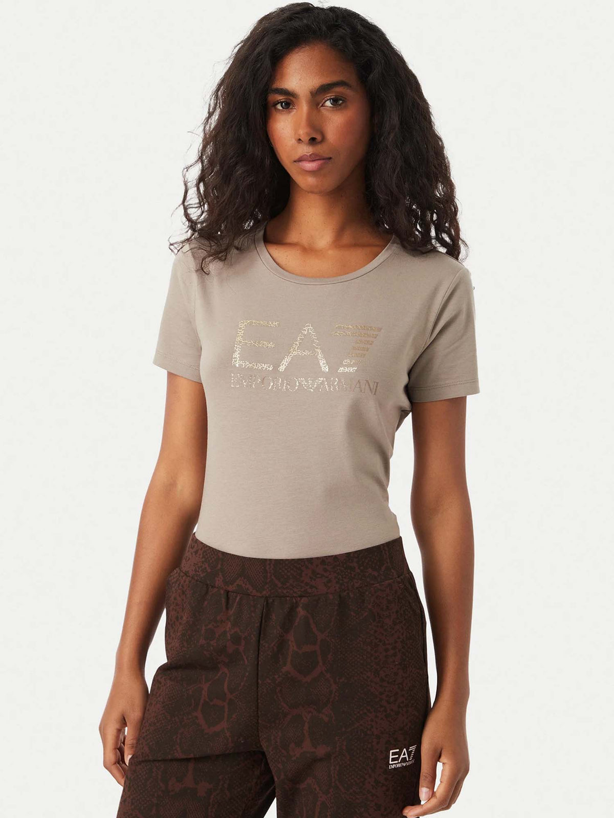 Ea7 Emporio Armani Train Visibility, t-shirt maniche corte da donna rosa