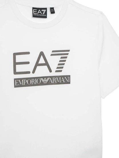 Ea7 Emporio Armani Train Visibility, t-shirt Unisex bambino bianca