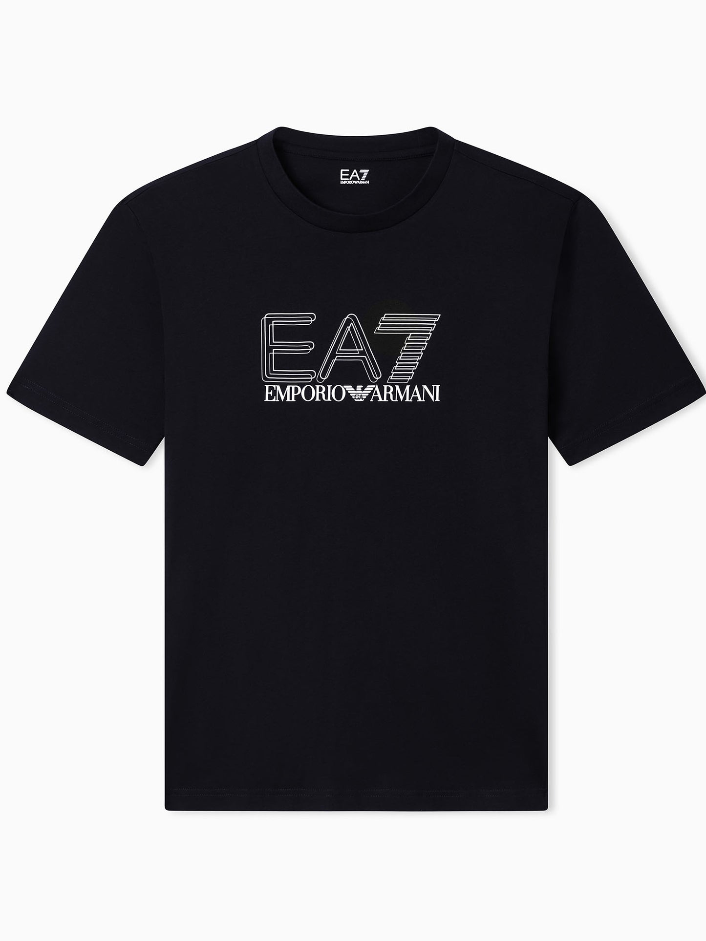 T-shirt da uomo Ea7 Emporio Armani in cotone nero
